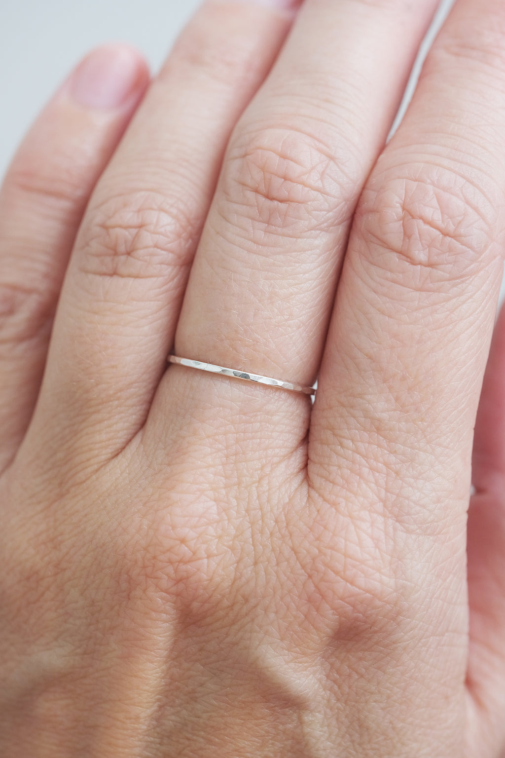 Hammered ring // Silver