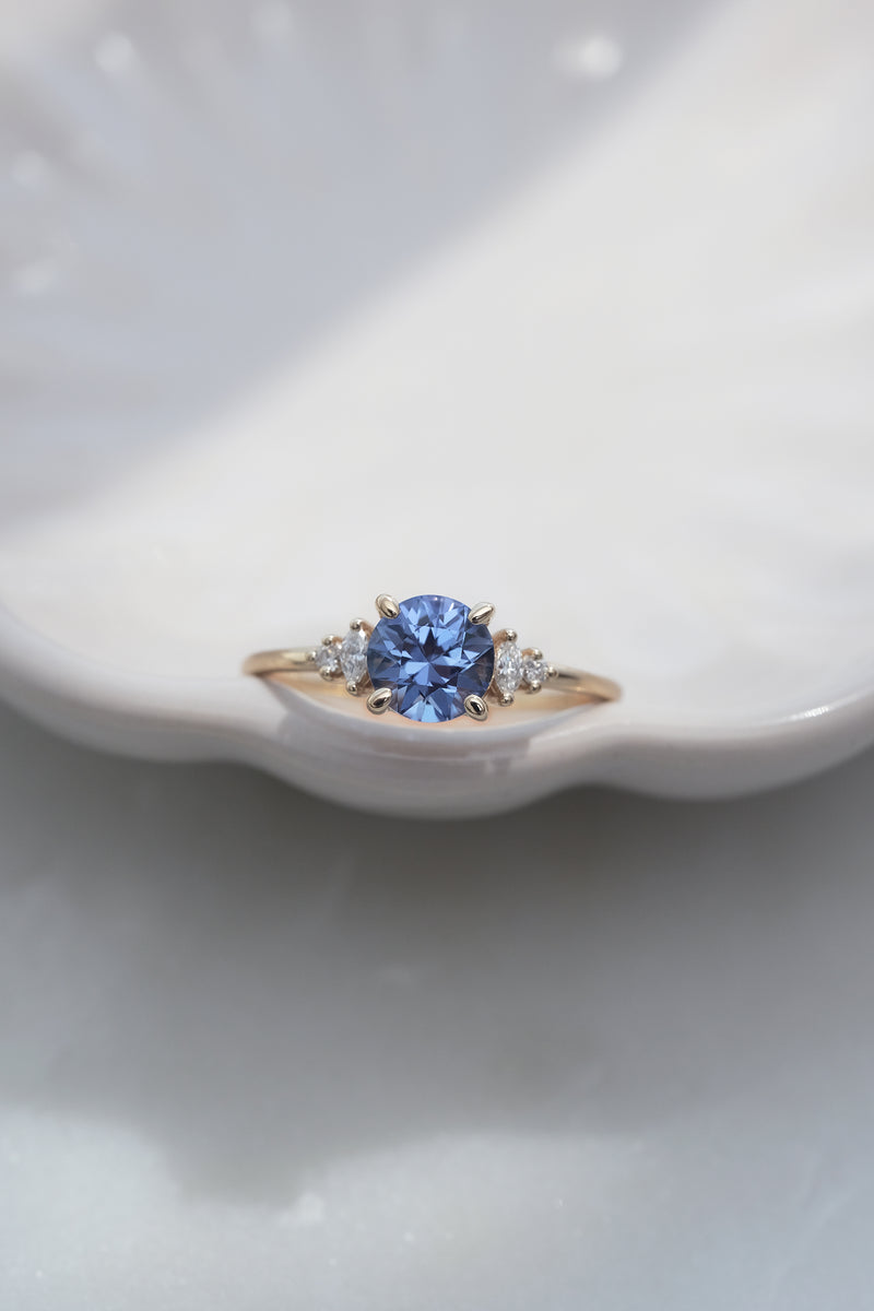 PRÊTE À PARTIR // Bague ALIZÉ // Saphir bleu ciel