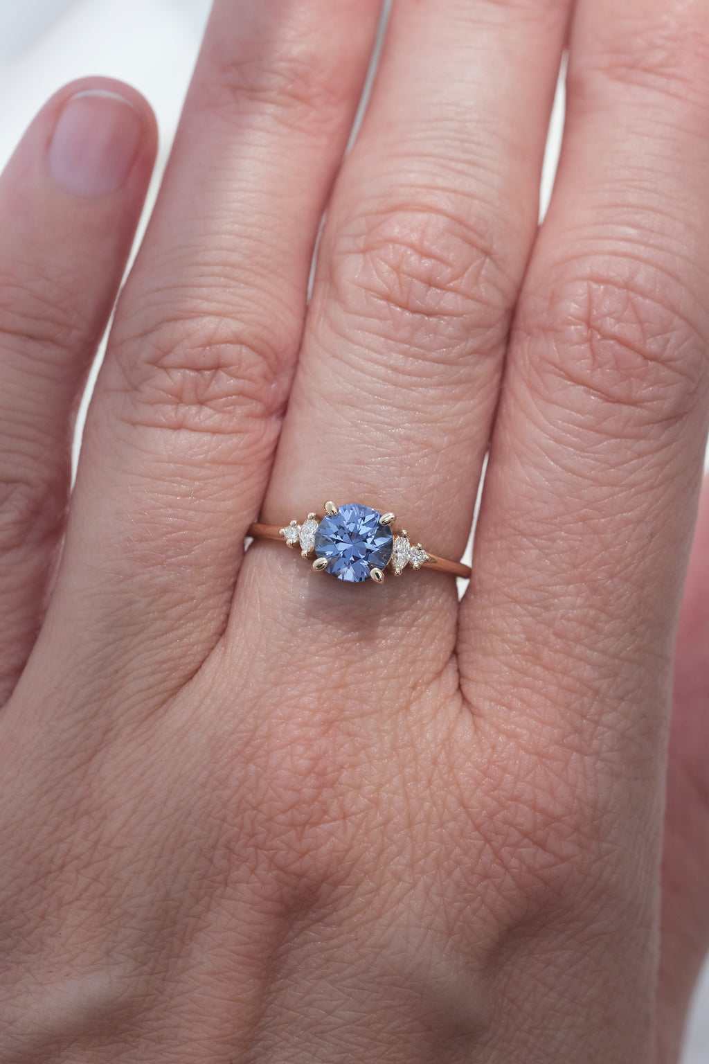 READY TO SHIP // ALICE ring // Sky blue sapphire