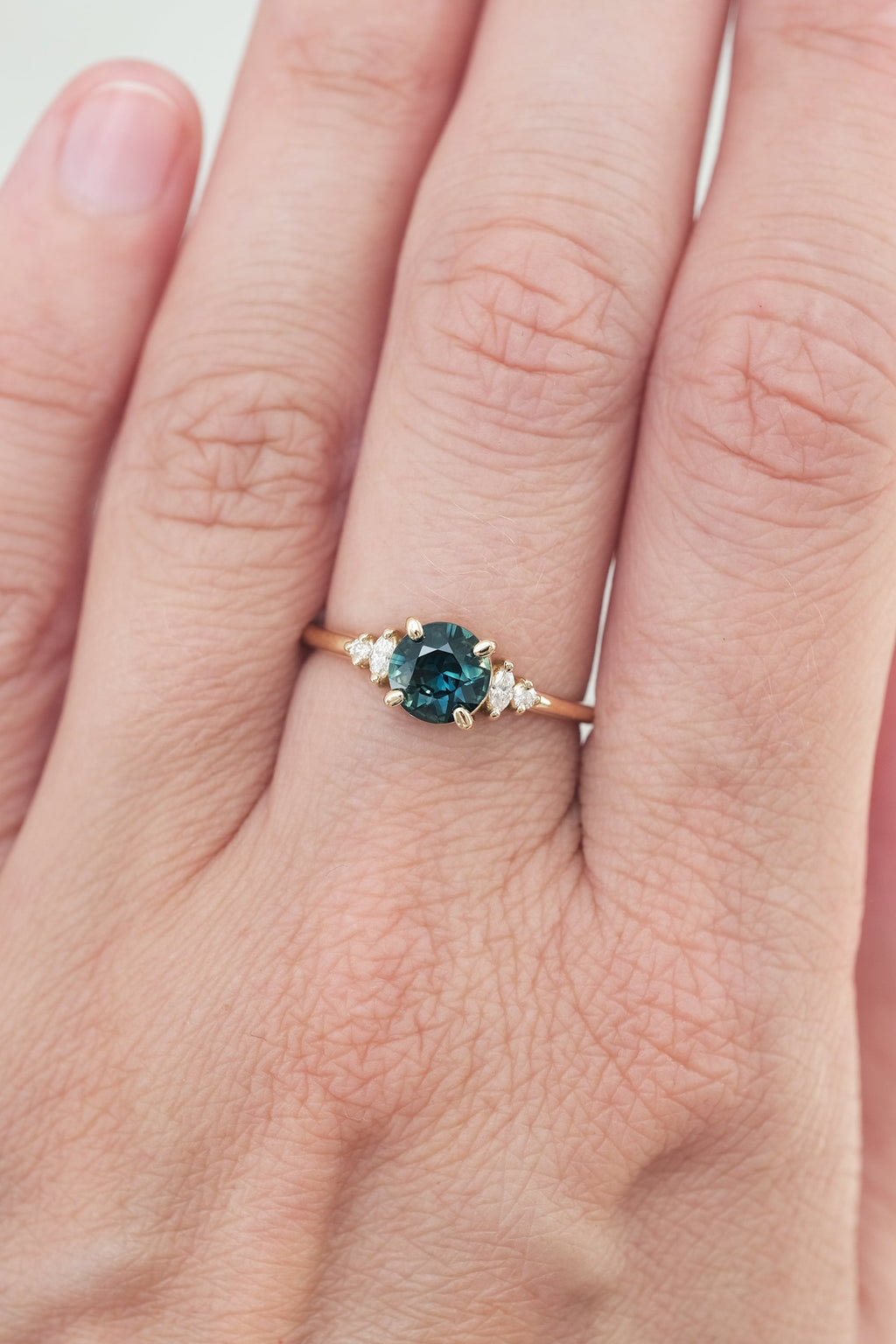 READY TO SHIP // ALIZÉ ring // Teal sapphire