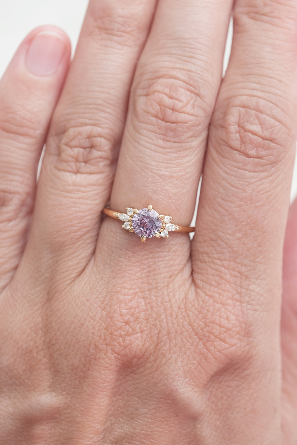 PRÊTE À PARTIR // Bague ELENA // Saphir lilas 1ct