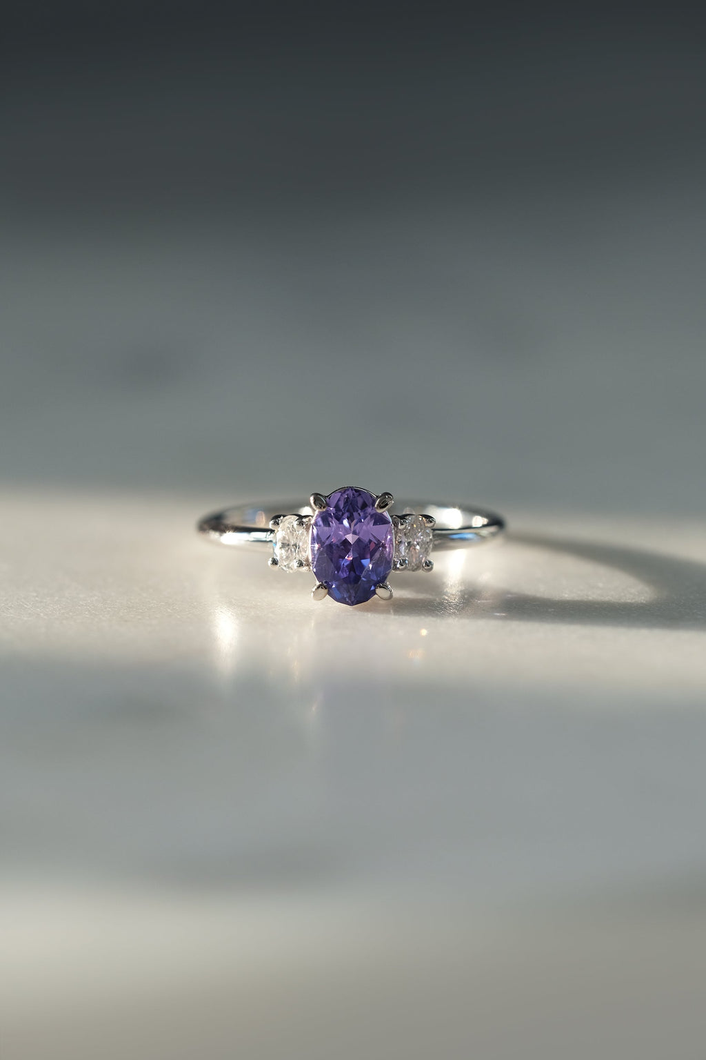 READY TO SHIP // FLAVIE Ring // Indigo Blue Sapphire 1.07ct