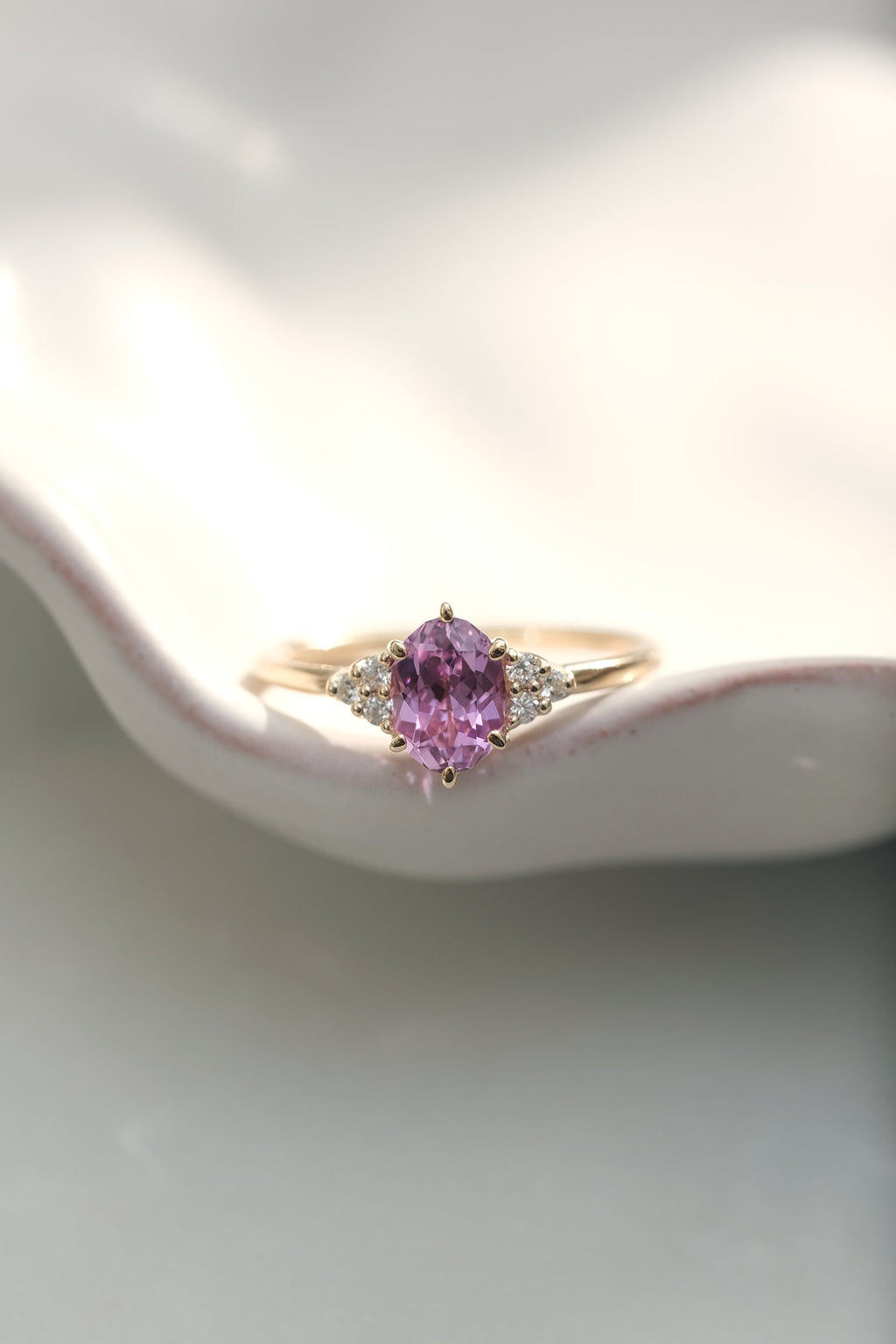 READY TO SHIP // ISLA Ring // 1ct Purple Sapphire