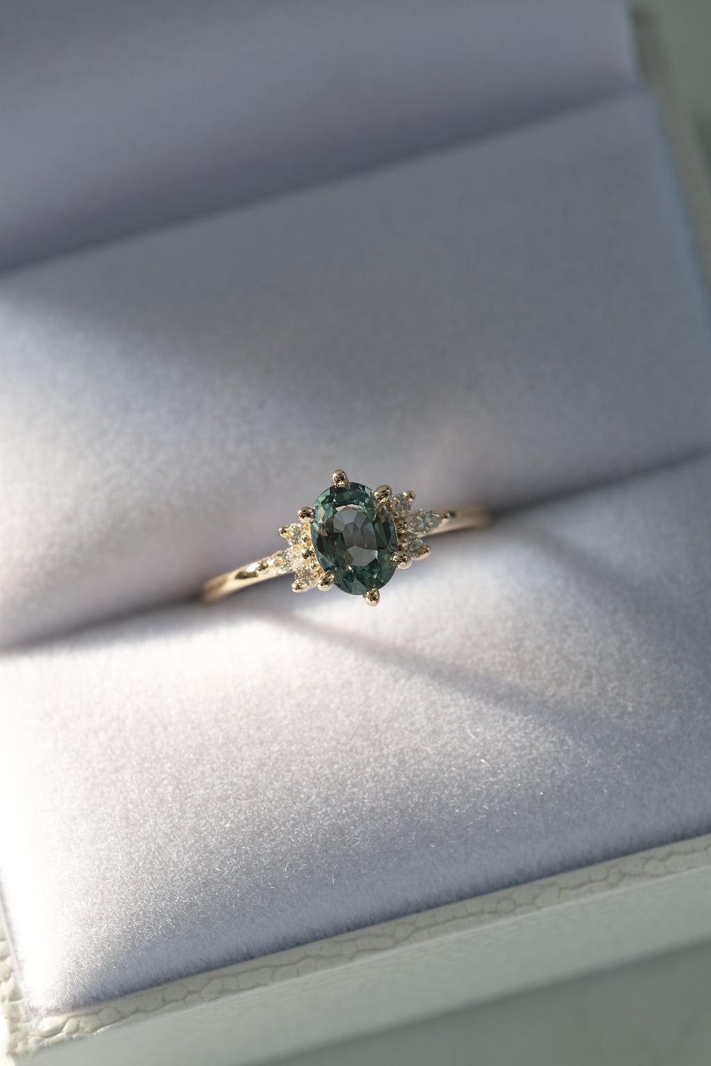 JANE Ring - Australian Teal Sapphire