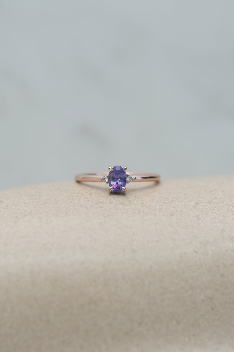 KALA ring // Purple sapphire