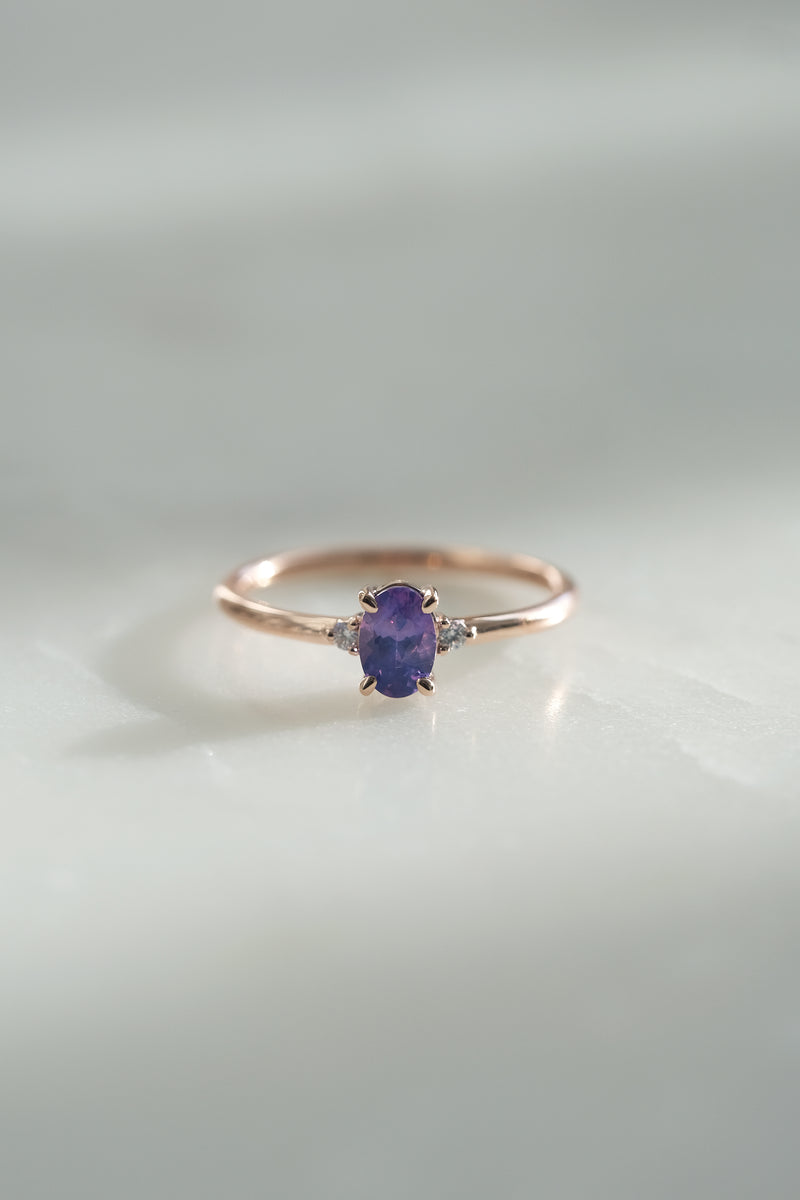 KALA ring // Purple sapphire