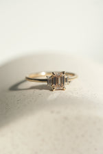 READY TO SHIP // RHYA ring + 0.65ct champagne diamond