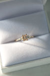 READY TO SHIP // RHYA ring + 0.65ct champagne diamond