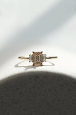 READY TO SHIP // RHYA ring + 0.65ct champagne diamond