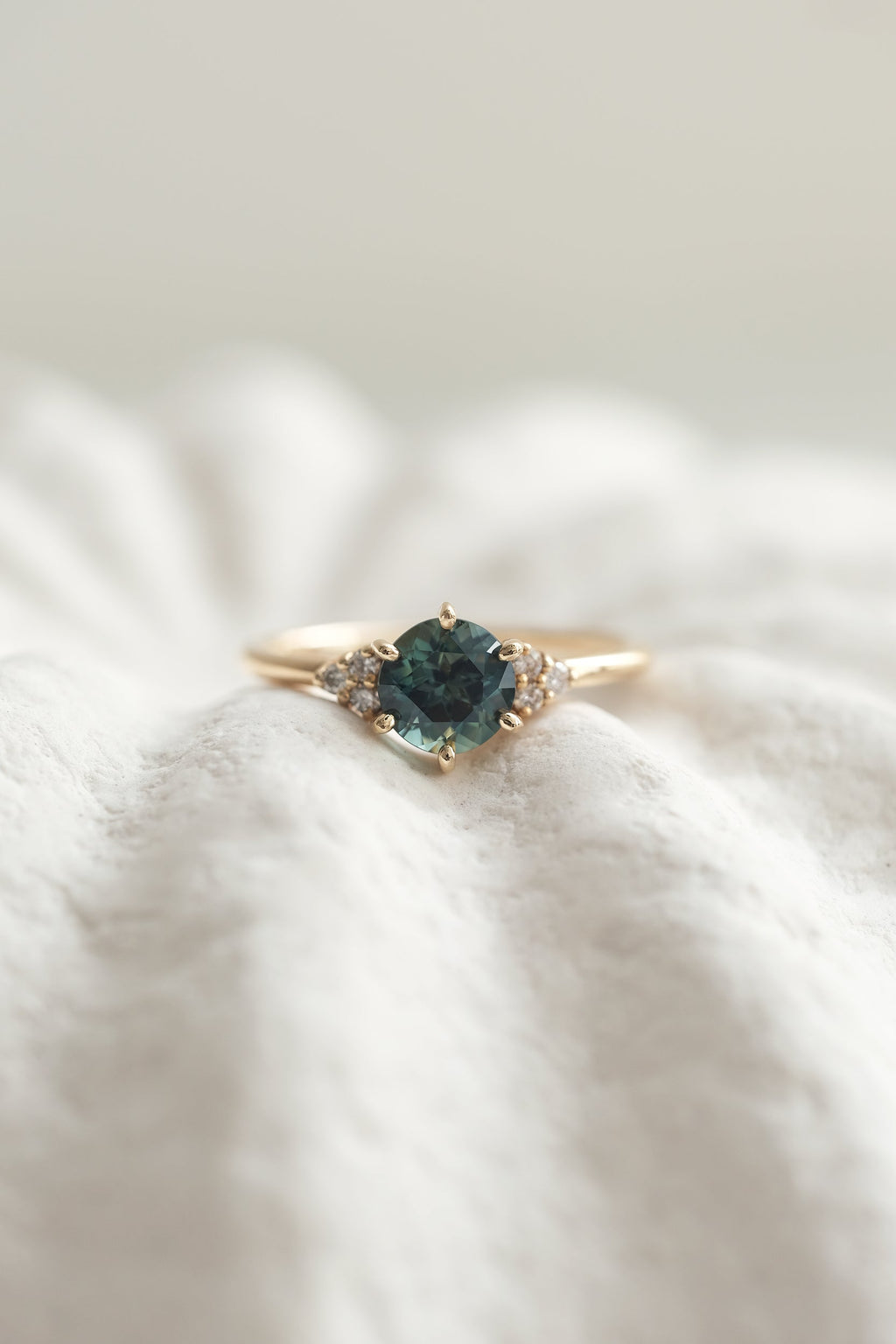 READY TO SHIP // TALIA ring // 1ct teal sapphire