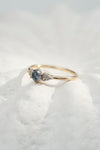 READY TO SHIP // TALIA ring // Dark gray diamond 0.36ct