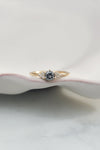 READY TO SHIP // TALIA ring // Dark gray diamond 0.36ct