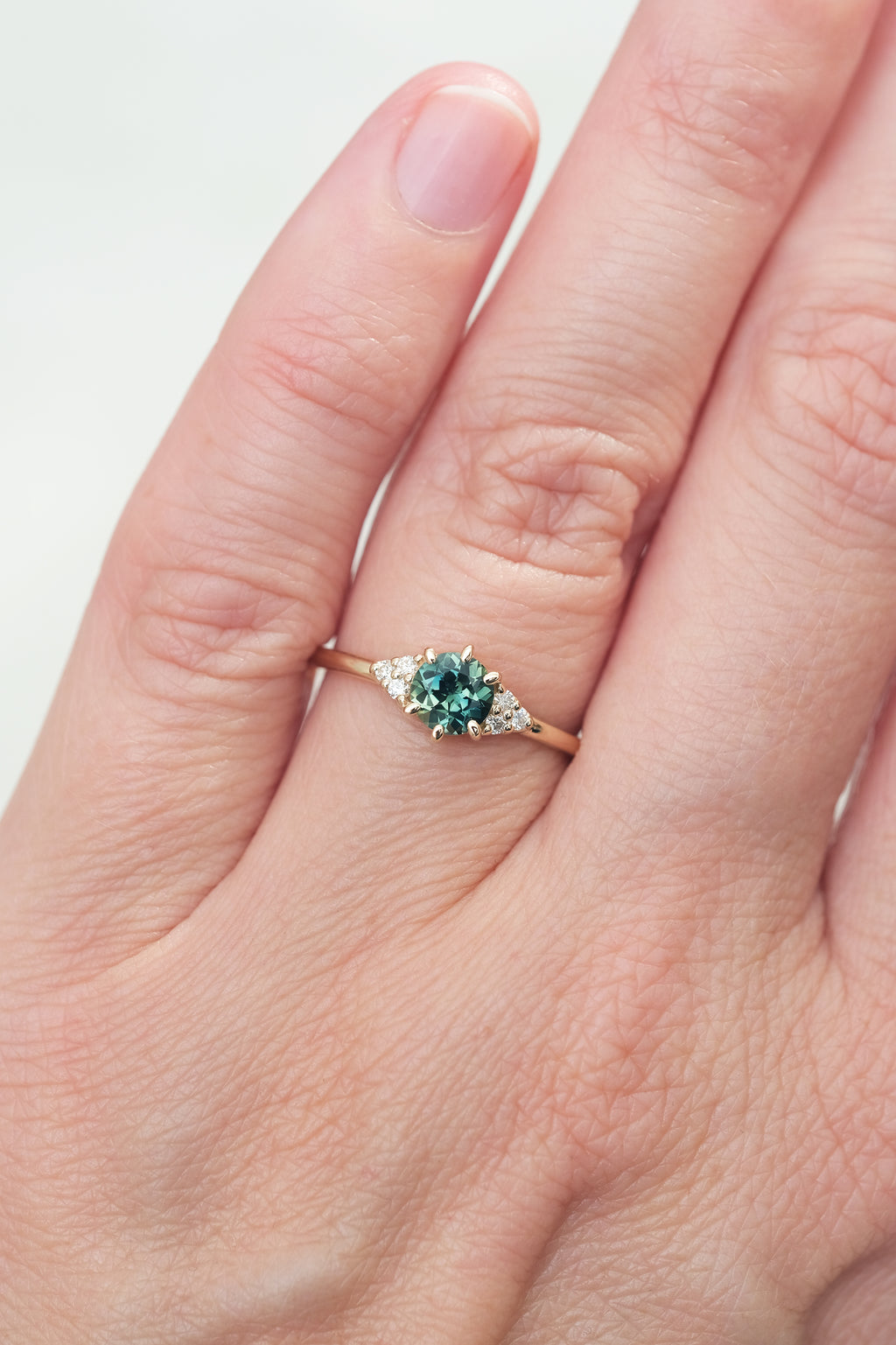 READY TO SHIP // TALIA Ring // Green Sapphire 0.62ct