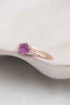 READY TO SHIP // TALIA ring // Silky purple sapphire