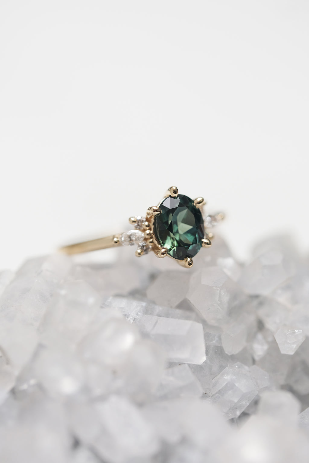 READY TO SHIP // JANE Ring // 1ct Australian teal Sapphire