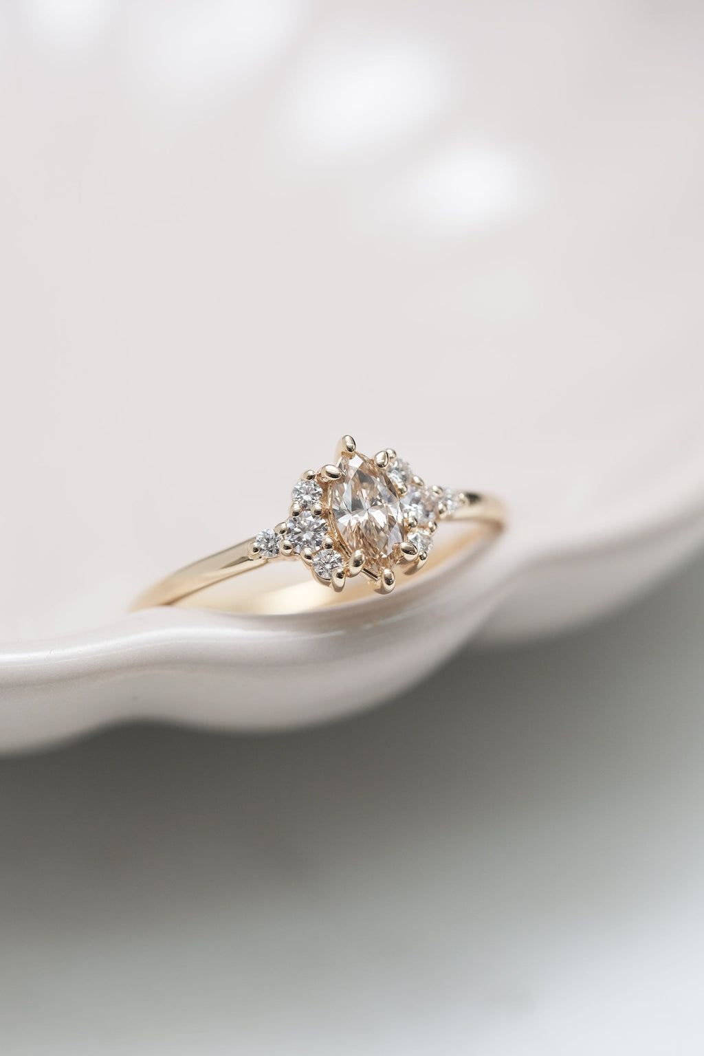 READY TO SHIP // JUNE ring // Marquise diamond 0.26ct