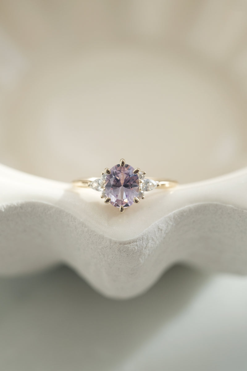 PRÊTE À PARTIR // Bague ORIANE // Saphir lilas 1,31ct