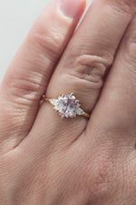 PRÊTE À PARTIR // Bague ORIANE // Saphir lilas 1,31ct