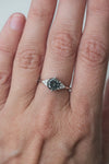 READY TO SHIP // TALIA ring // Salt and pepper gray diamond 1.47ct