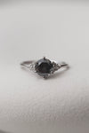 READY TO SHIP // TALIA ring // Salt and pepper gray diamond 1.47ct