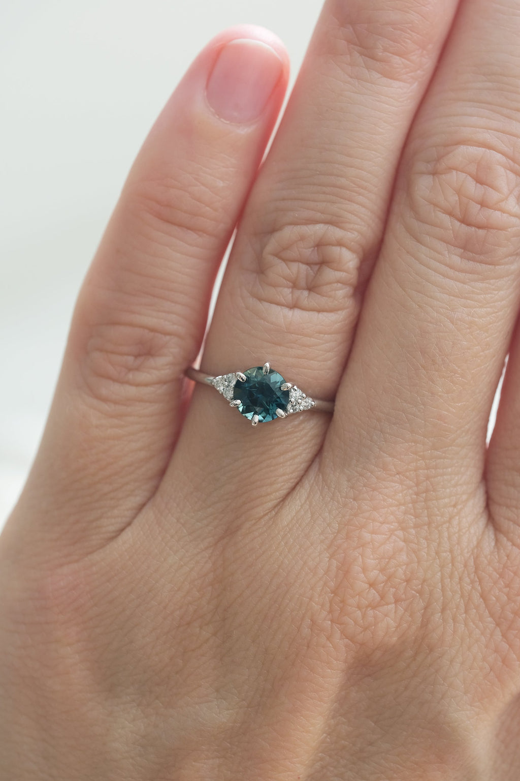 READY TO SHIP // TALIA ring // 1ct teal sapphire