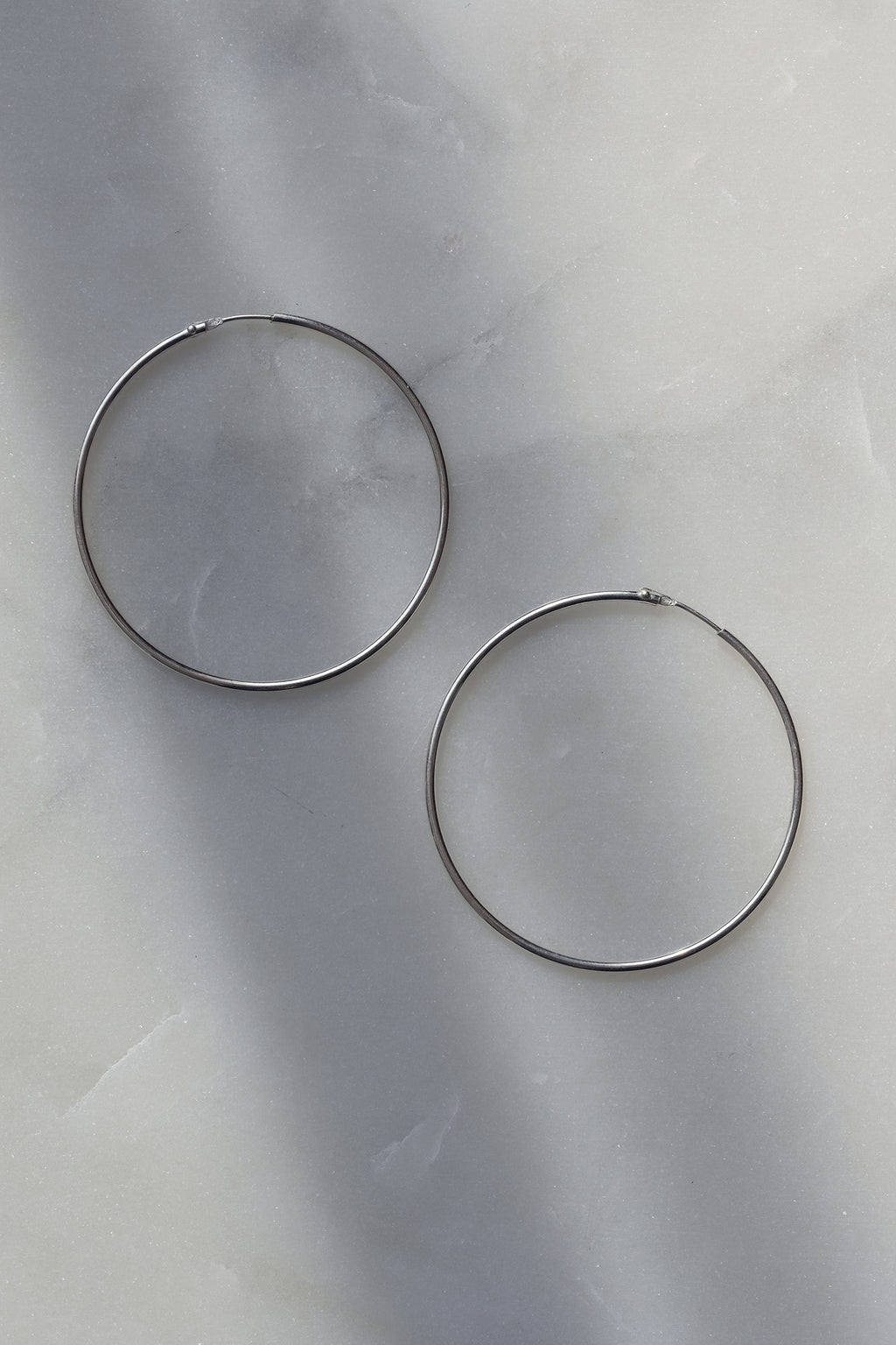 LAST CHANCE // Large hoop earrings // 48 mm // Silver