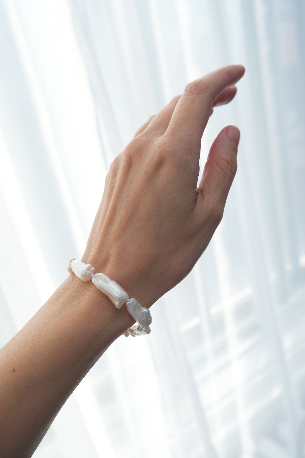 IMPERFECT // Baroque Biwa pearl bracelet