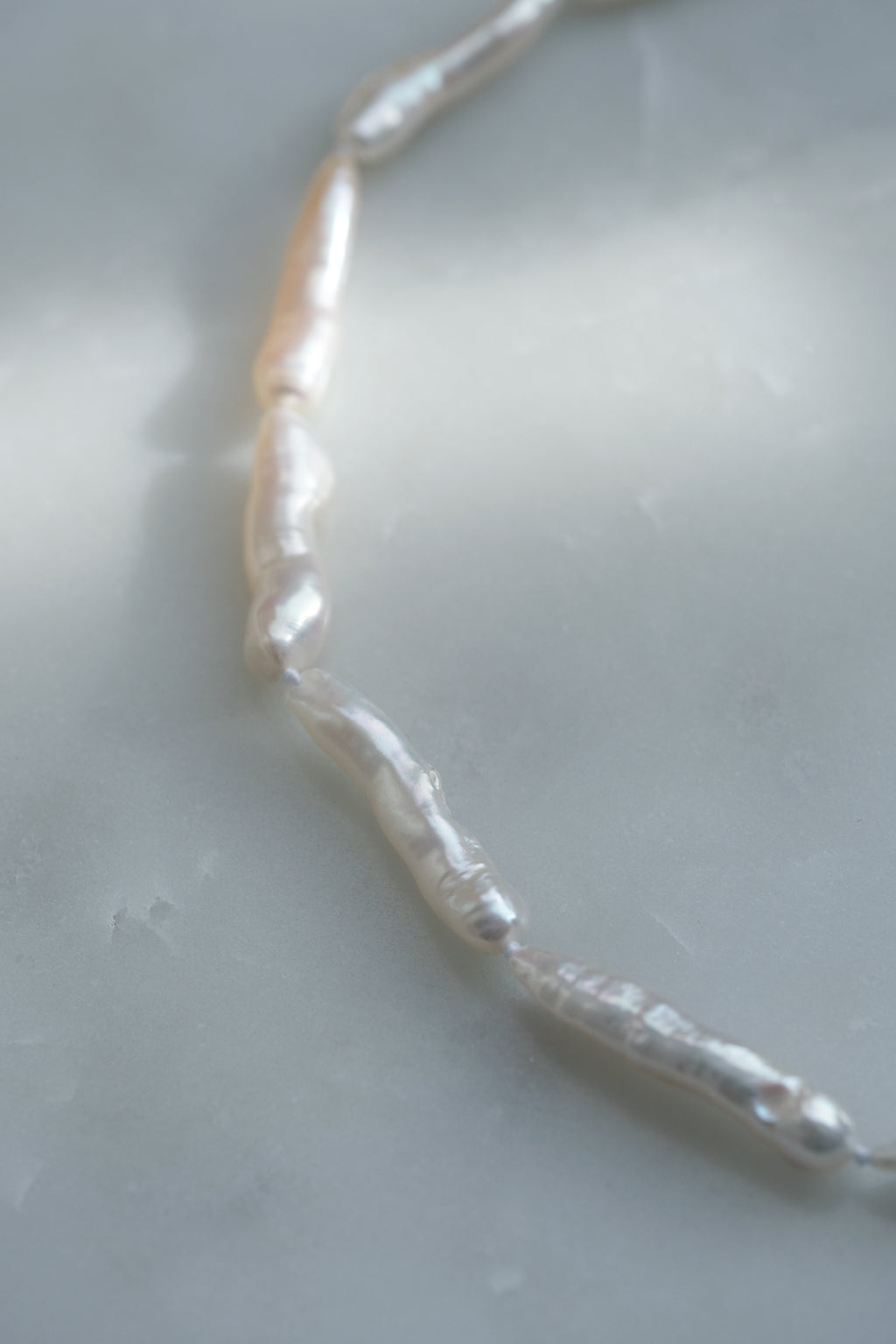 IMPERFECT // Baroque Biwa pearl necklace