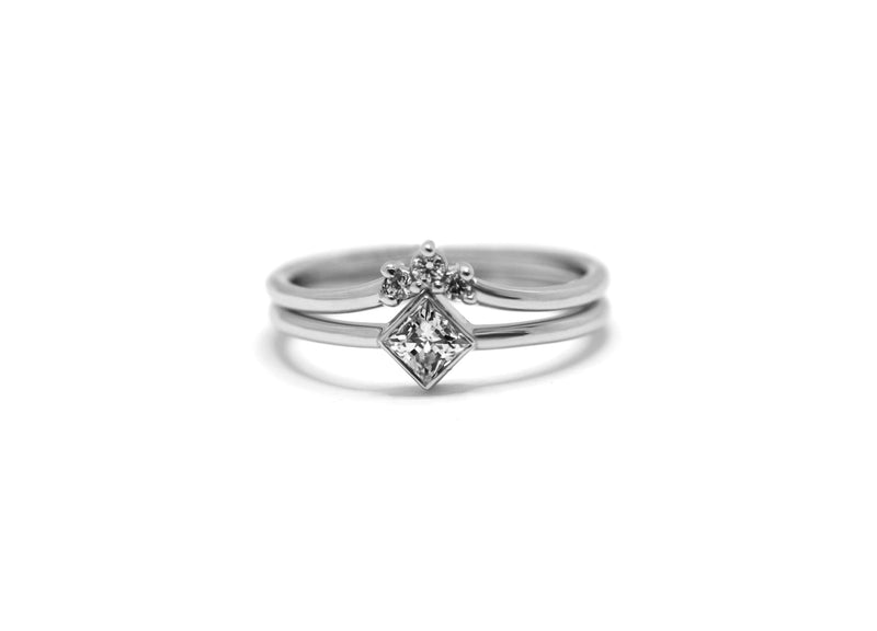 Bague ANNA // Diamant carré 0,25ct