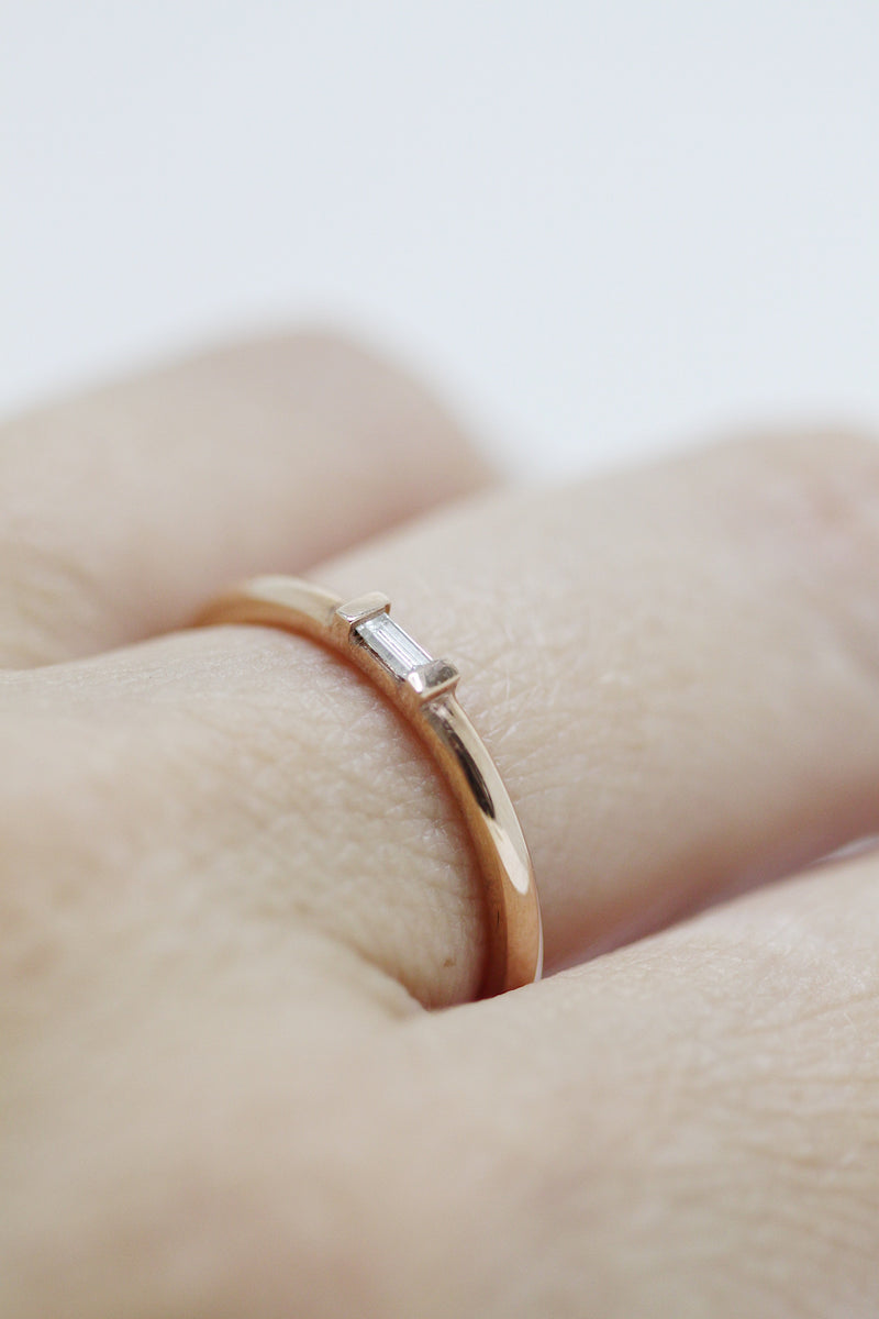 Bague MADDIE // Diamant baguette