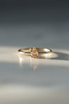 READY TO SHIP // Champagne pear solitaire 0.40ct