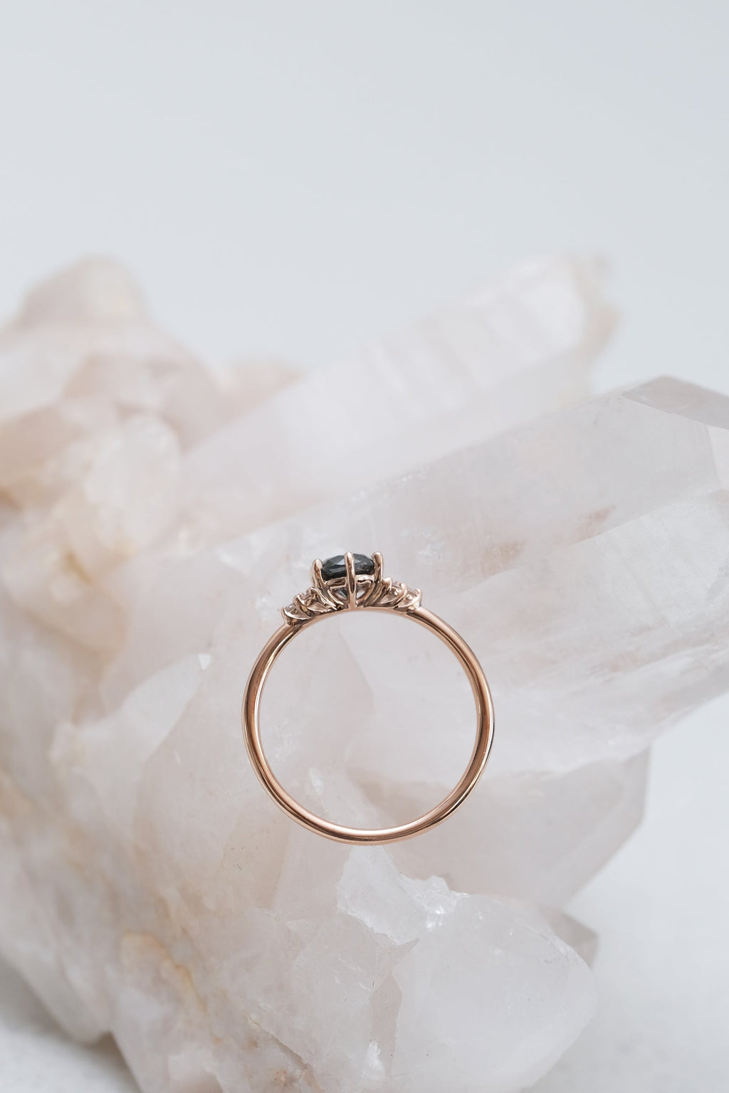 READY TO SHIP // TALIA ring // 0.61ct black diamond