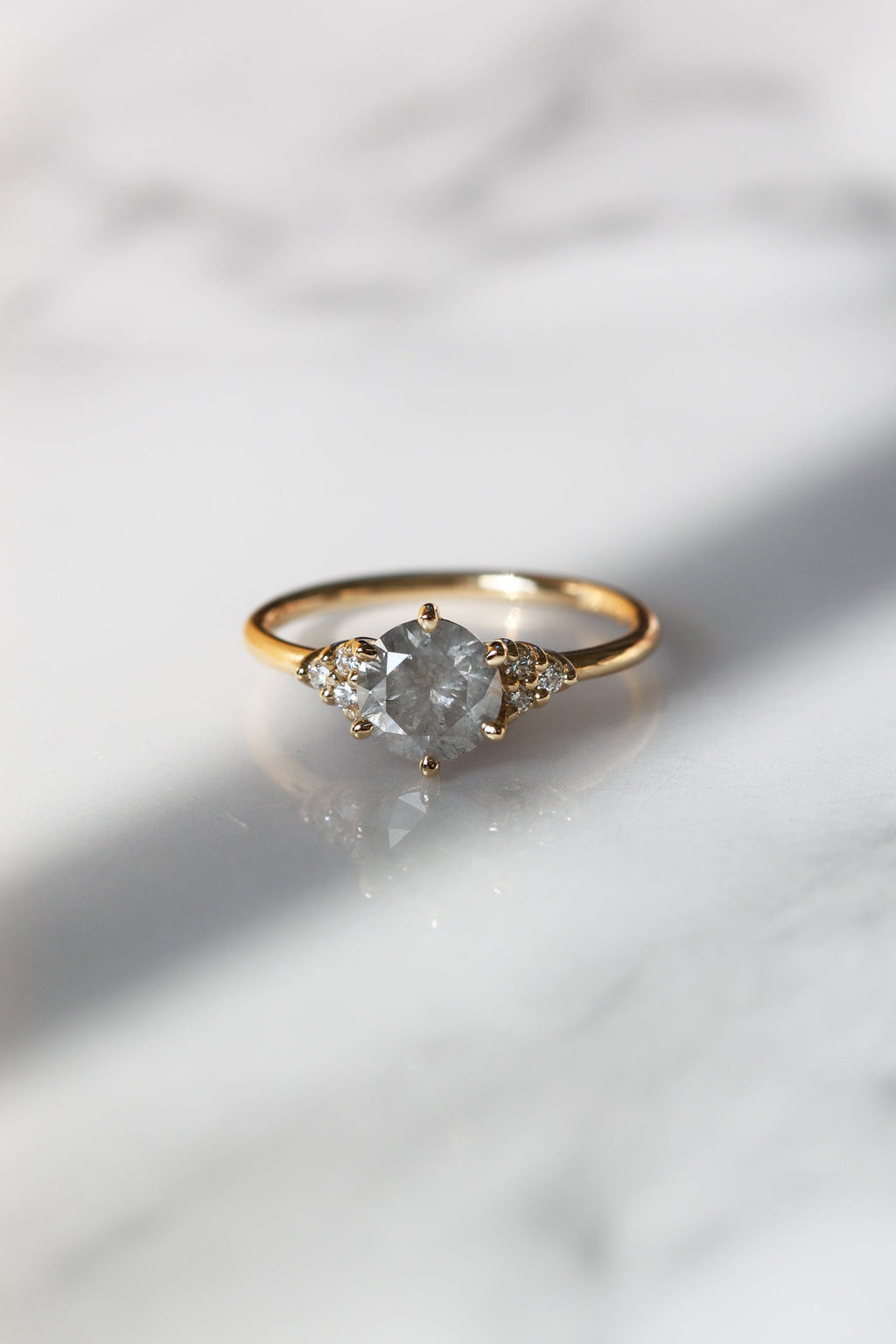 READY TO SHIP // TALIA ring // Pale gray diamond 1.17 ct