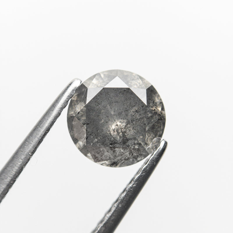 READY TO SHIP // TALIA ring // Salt and pepper gray diamond 1.47ct